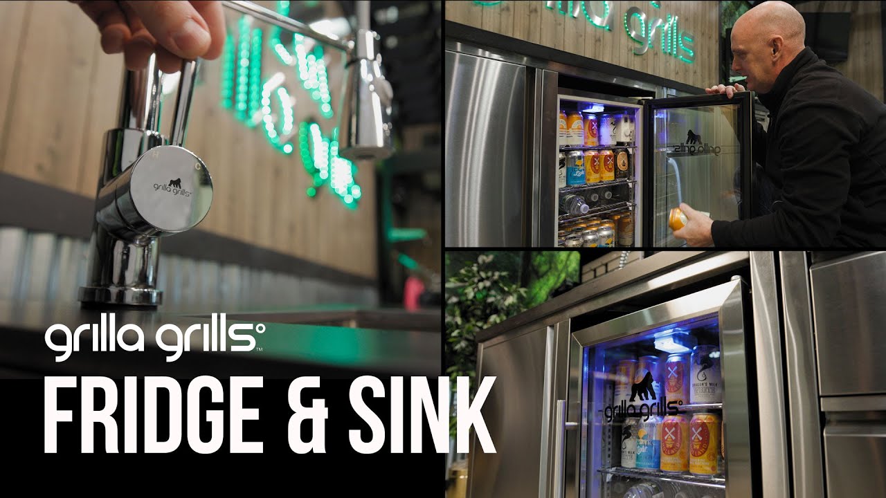 Announcing Grilla Grills Sink and Fridge for Outdoor Kitchens & BBQ Islands