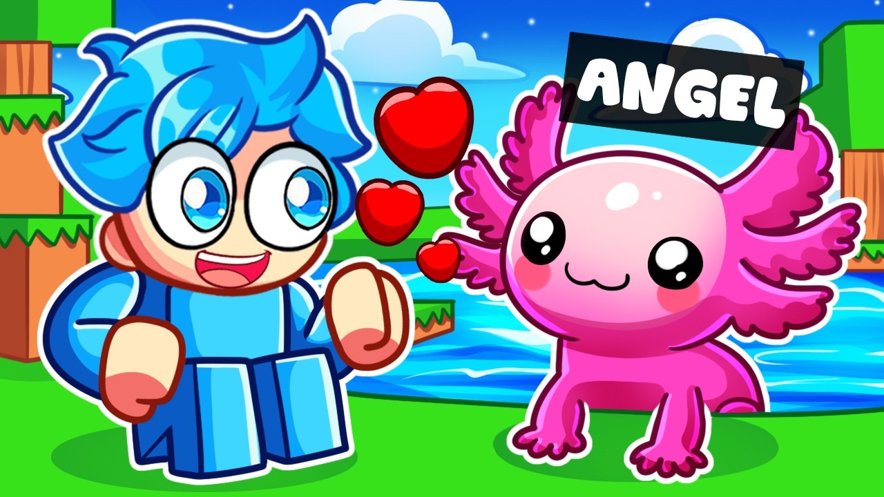 Playing As A BABY AXOLOTL In Roblox Snapchat!