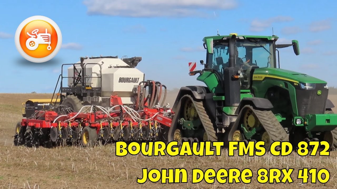 Seeding Demonstrations 2023 | Bourgault FMS CD 872-6 & John Deere 8RX 410