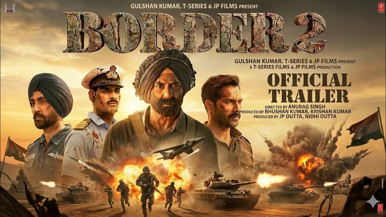 Border 2 Movie Trailer | Sunny Deol | Diljit | Varun Dhawan | Border 2 Trailer 