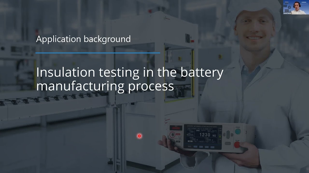 Battery Insulation Testing Webinar - essential for battery production