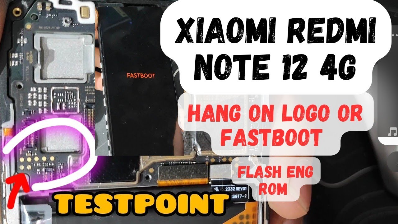 Xiaomi redmi note 12 4g (tapas) hang on logo or fastboot