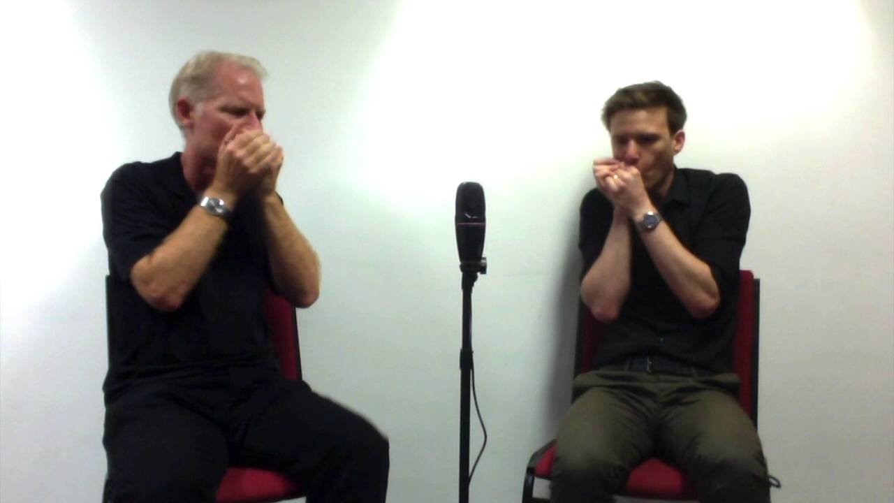 Adam Gussow and Liam Ward harmonica blues jam