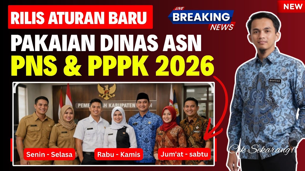 Rilis Aturan Baru pakaian Dinas PNS dan PPPK 2026