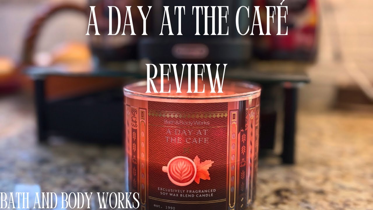Bath and Body Works “A Day at the Café” Candle Review ☕️🥛| A caramel macchiato??? ✨