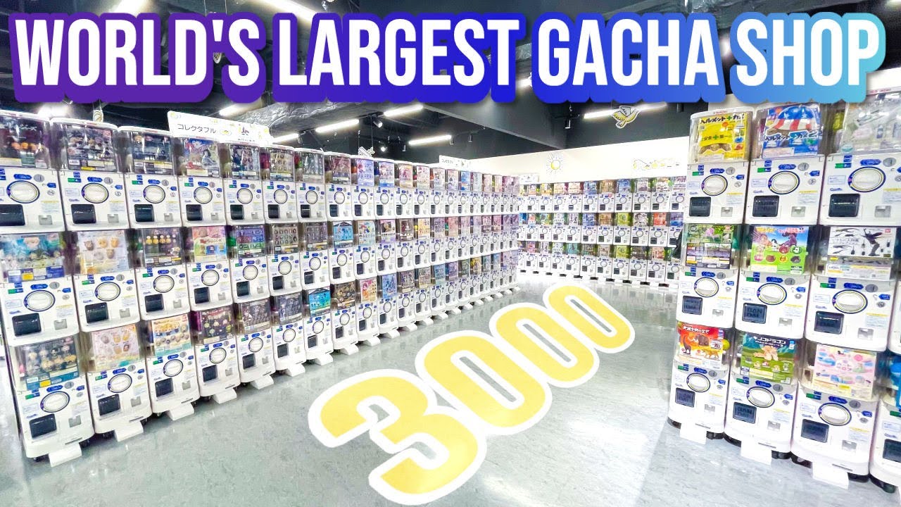 World's Largest Gacha Store! 3,000 Capsule Machines!