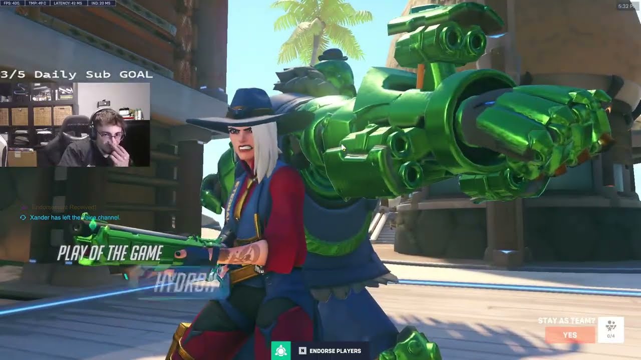 POTG! HYDRON CASSIDY + ASHE OVERWATCH 2 GAMEPLAY SEASON 20 TOP 500