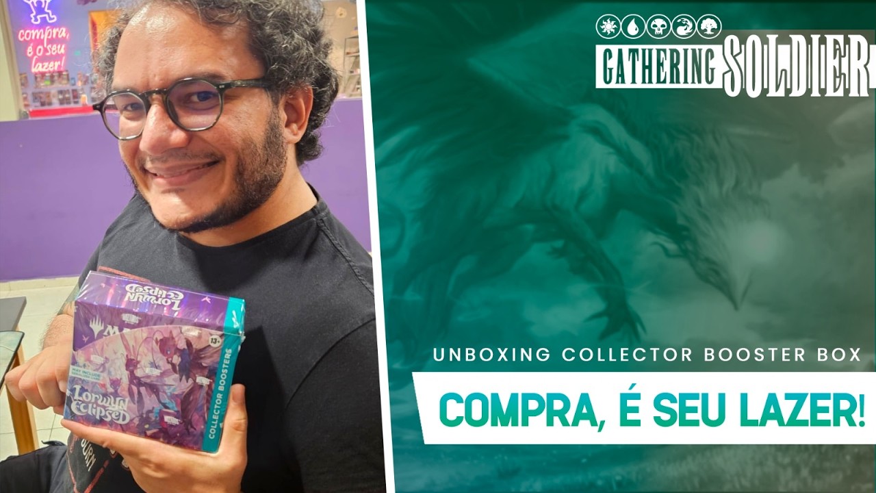 MEU LAZER SÃO CARTAS LINDAS! UNBOXING COLLECTOR BOOSTER BOX DE LORWYN ECLIPSED.