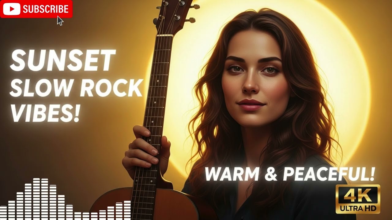 💛 Golden Hour Chill Rock &ndash; Soft Guitar Rhythms for Peaceful Feelings