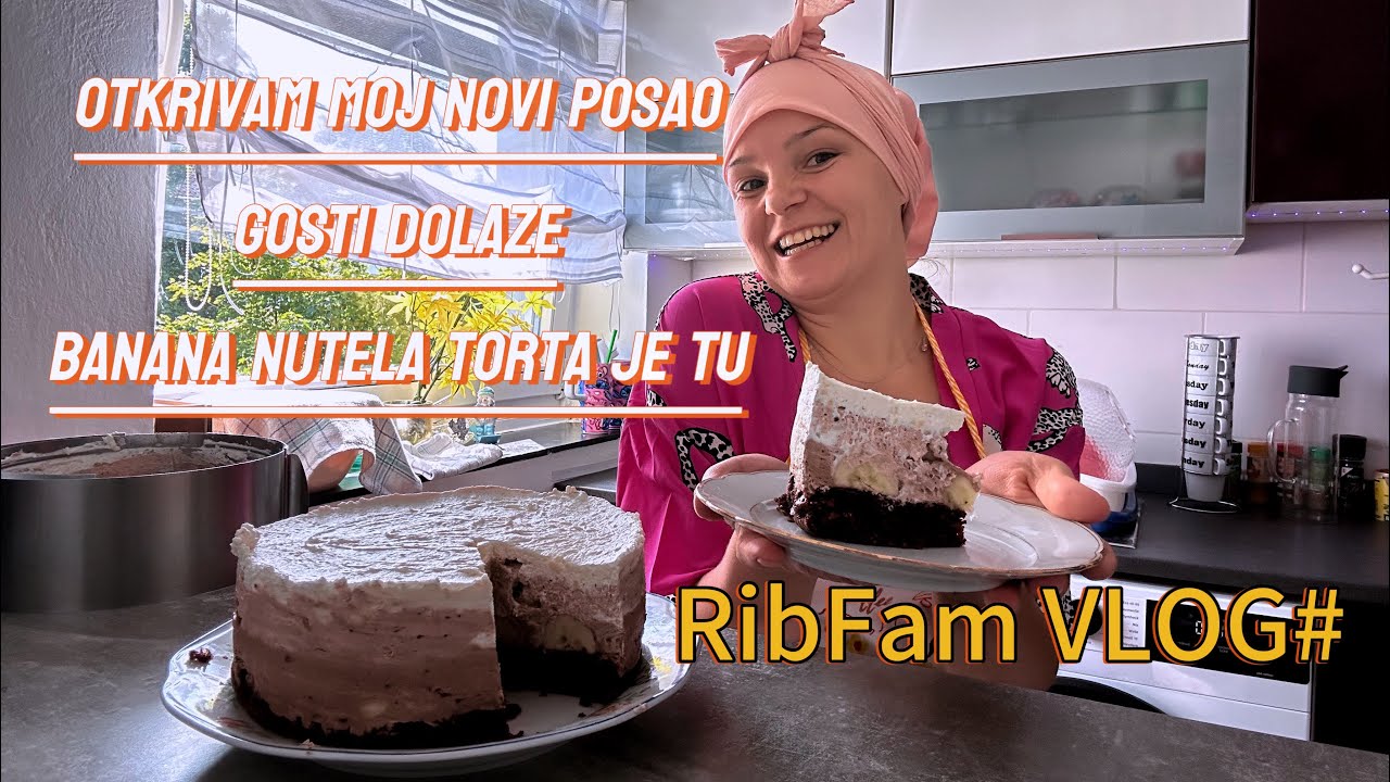 OTKRIVAM KOJI POSAO SAM DOBILA😯gosti dolaze-😍BANANA-NUTELLA TORTA😍