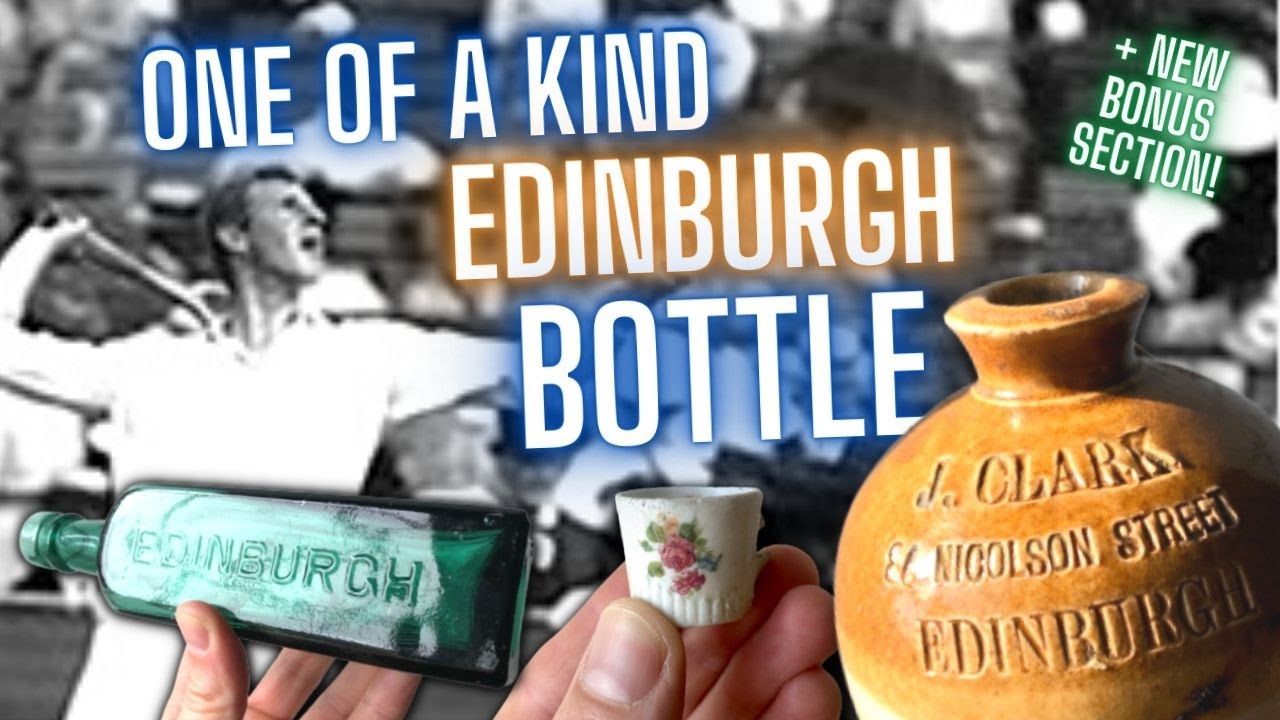 One Of A Kind Edinburgh Bottle - Bottle Dump Digging, Scotland, Fife, UK -  Nr Edinburgh - Ep 64