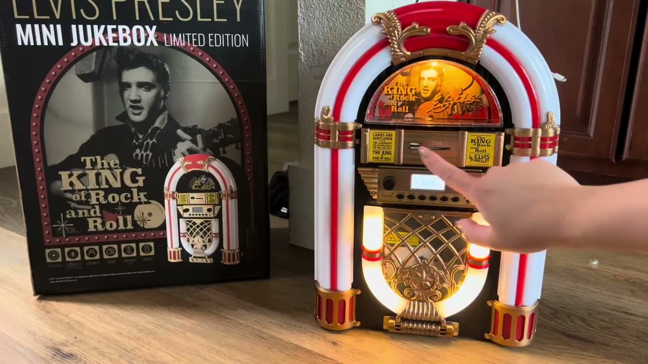 Arkrocket x Elvis Presley Mini Jukebox Tabletop CD Player Bluetooth Speaker Review