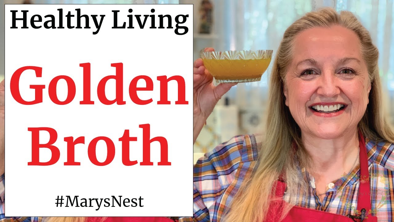 GOLDEN BROTH - A Vegetarian Recipe to Replace Chicken Broth