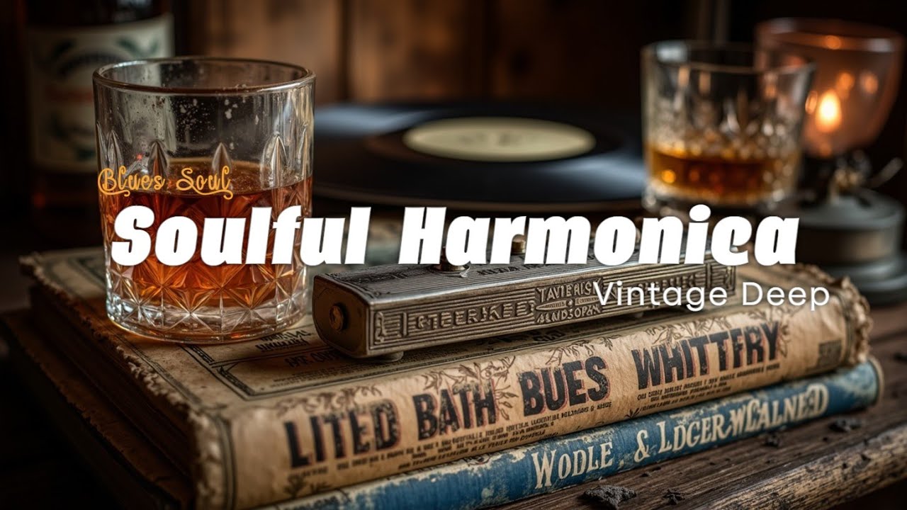 Soulful Blues Harmonica ~ Deep Emotional Playing | Smoky Bar Ambiance