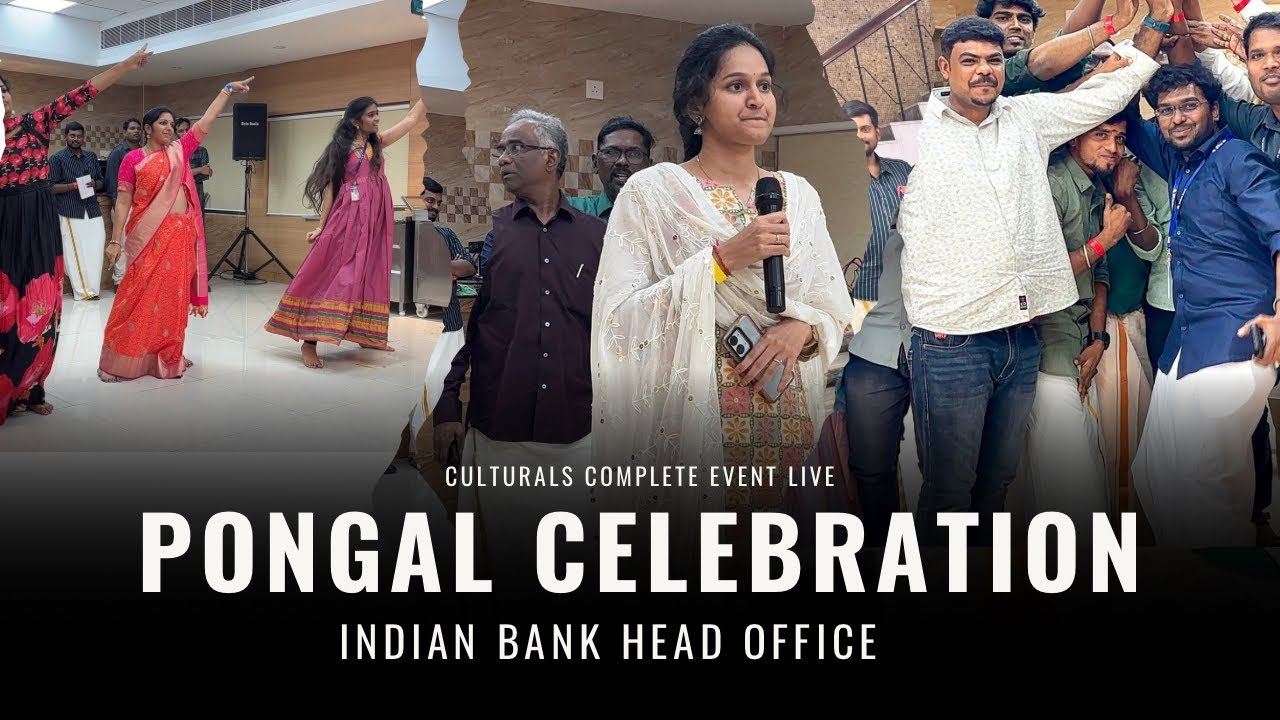 Pongal celebration at Indian Bank head office.Exclusive cultural events complete video