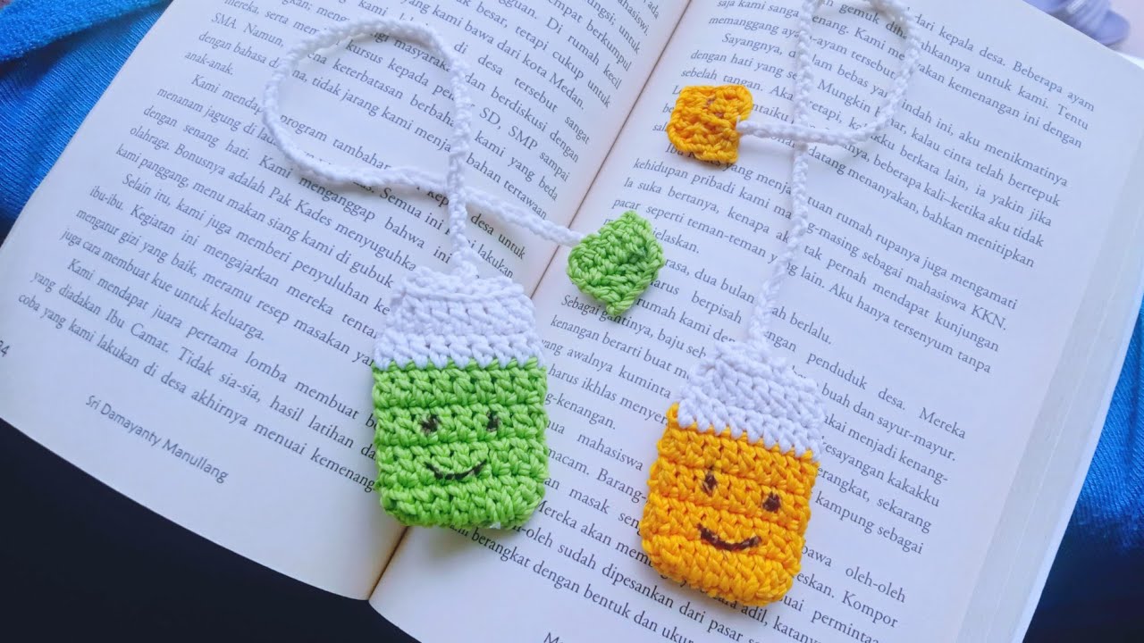 how to crochet tea bag bookmark | crochet bookmark tutorial
