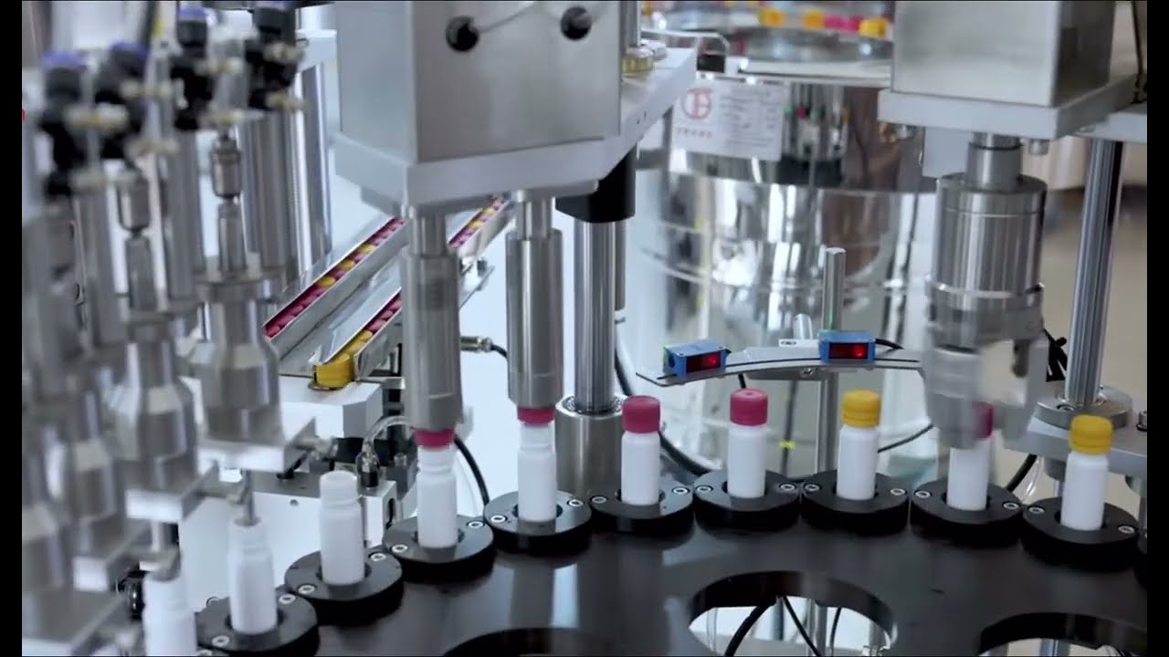 Liquid energy circulation supplements filling,  capping and labeling systems 