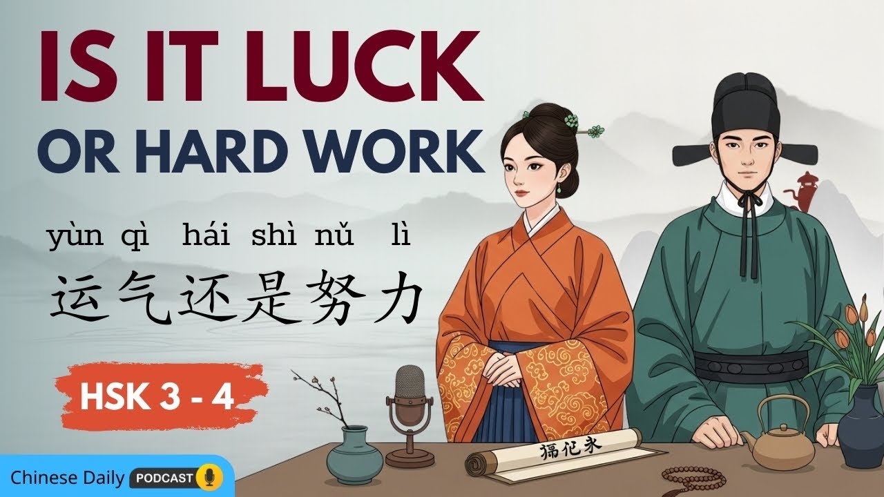 HSK 3-4 | Удача или труд? Секрет успеха (天时地利人和) | Подкаст о китайском