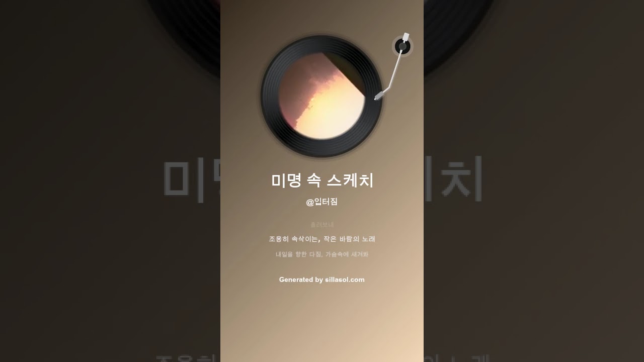 미명 속 스케치