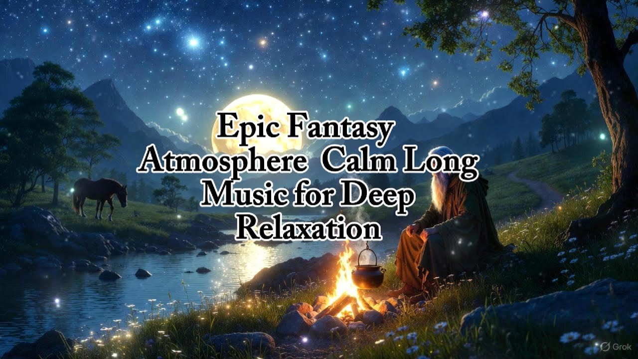 Epic Fantasy Atmosphere  Calm Long Music for Deep Relaxation