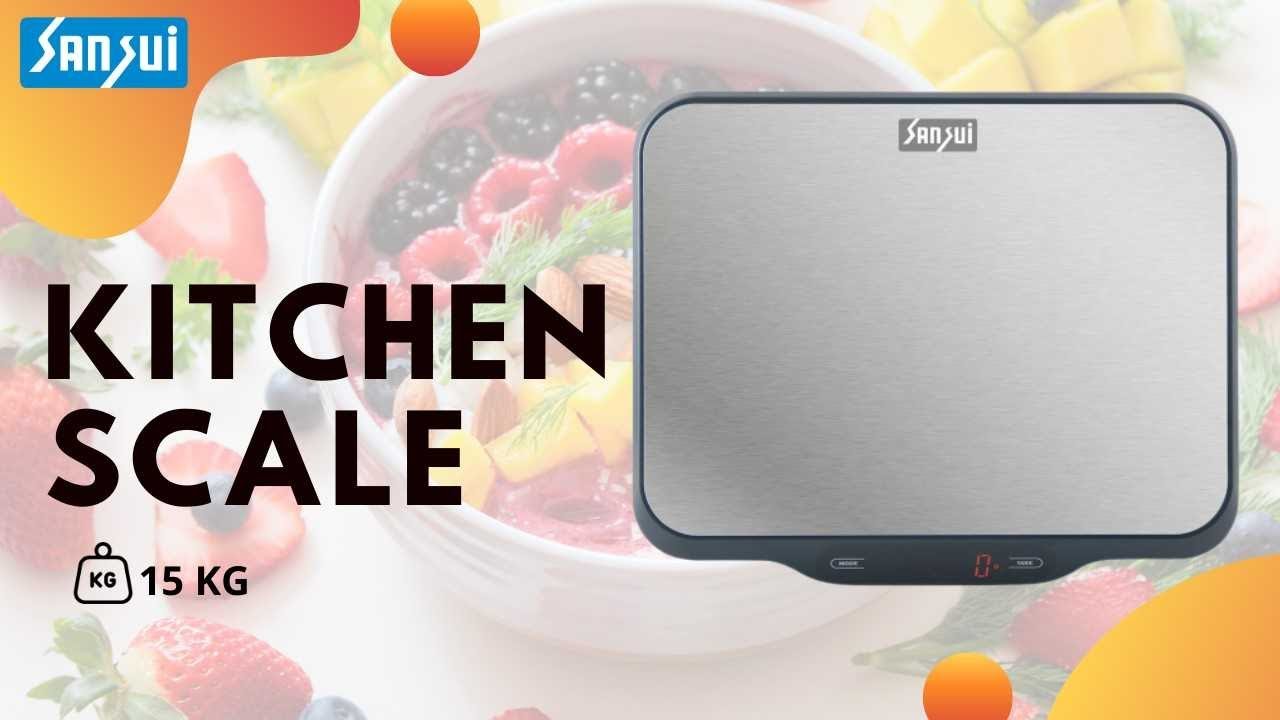 SANSUI Digital Stainless Steel Kitchen Scale