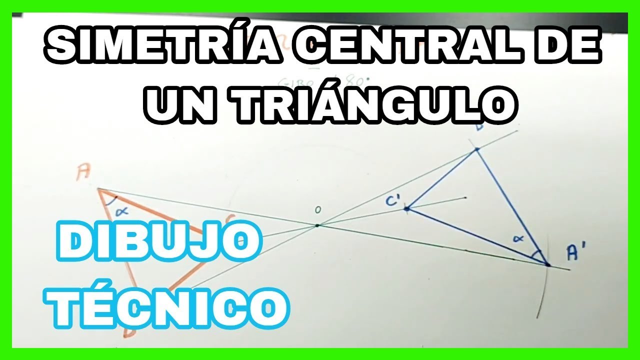SIMETRÍA CENTRAL - simetría CENTRAL🎡 de un **triángulo**
