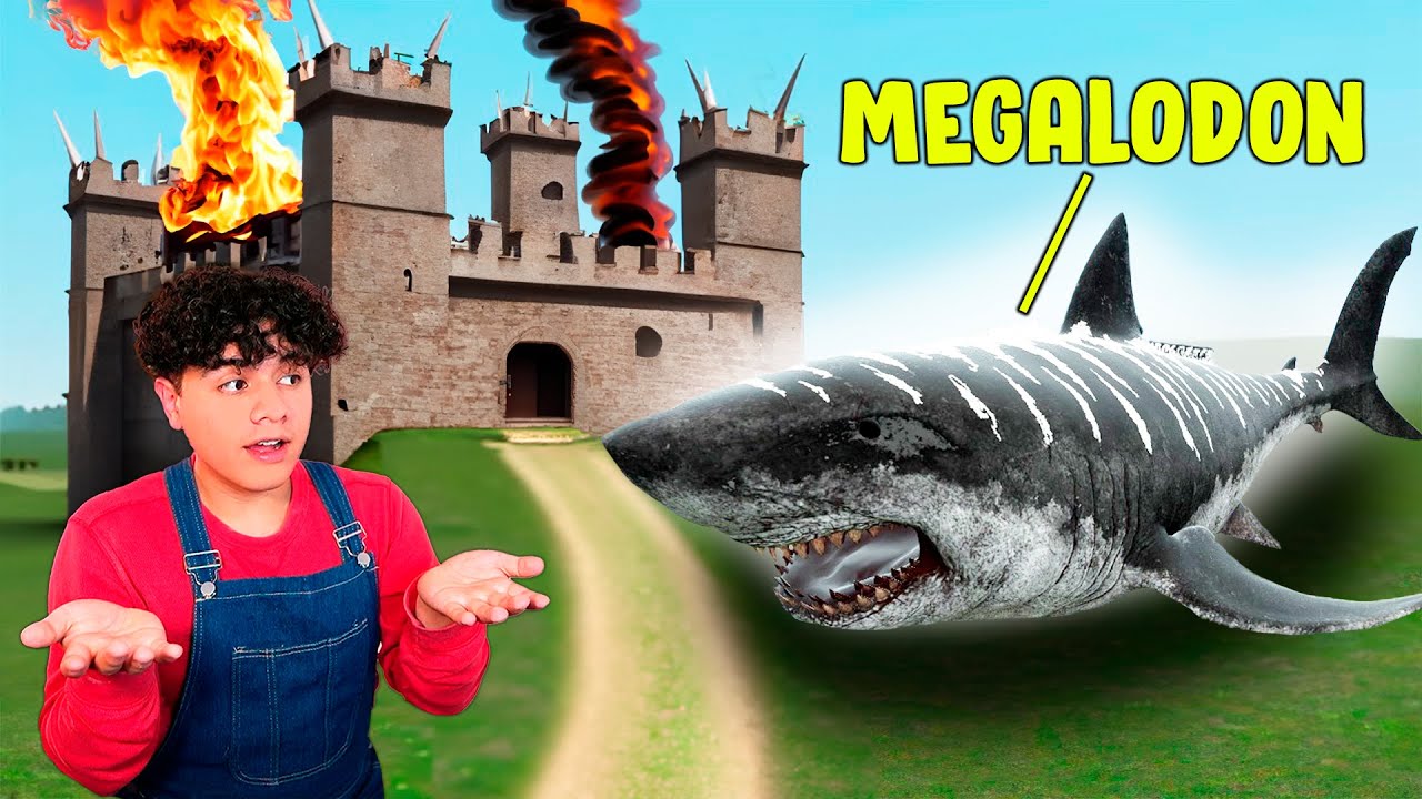¿Puede el MEGALODON MONSTRUO MARINO entrar en mi FORTALEZA?