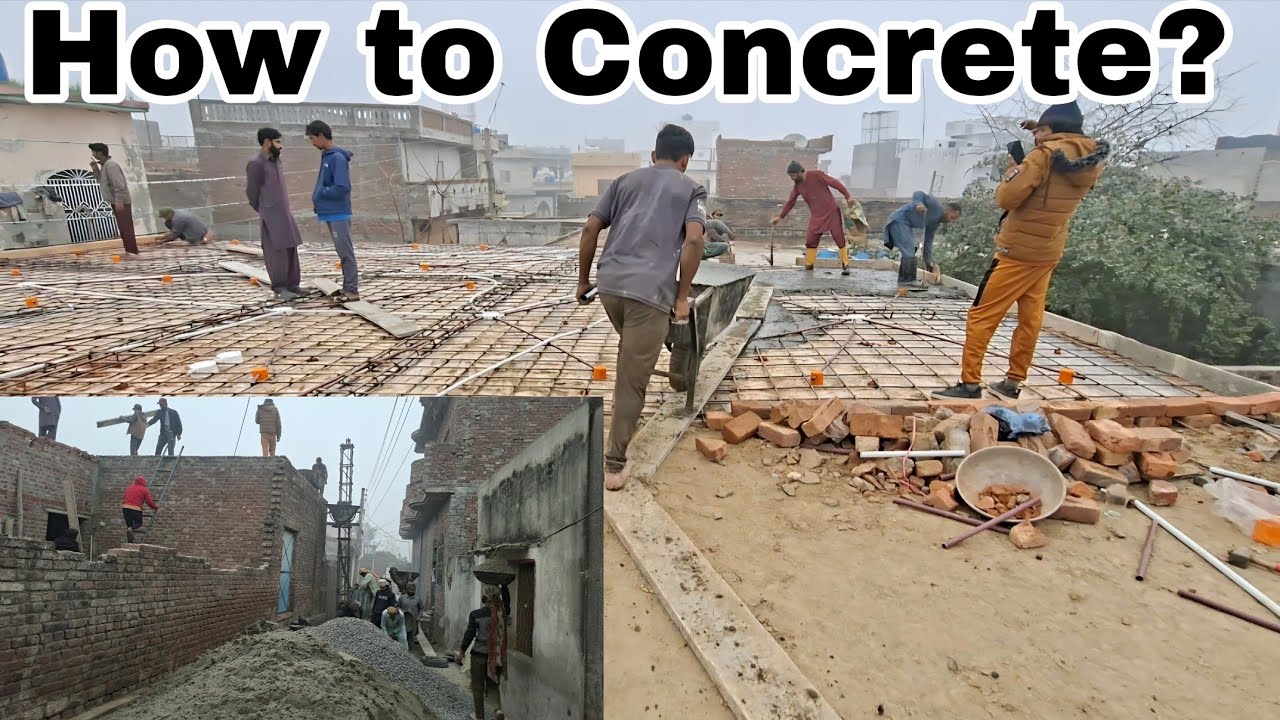 How to Build a Durable Concrete Roof  From Shuttering to Curing , RCC of Roof, Pouring,construction