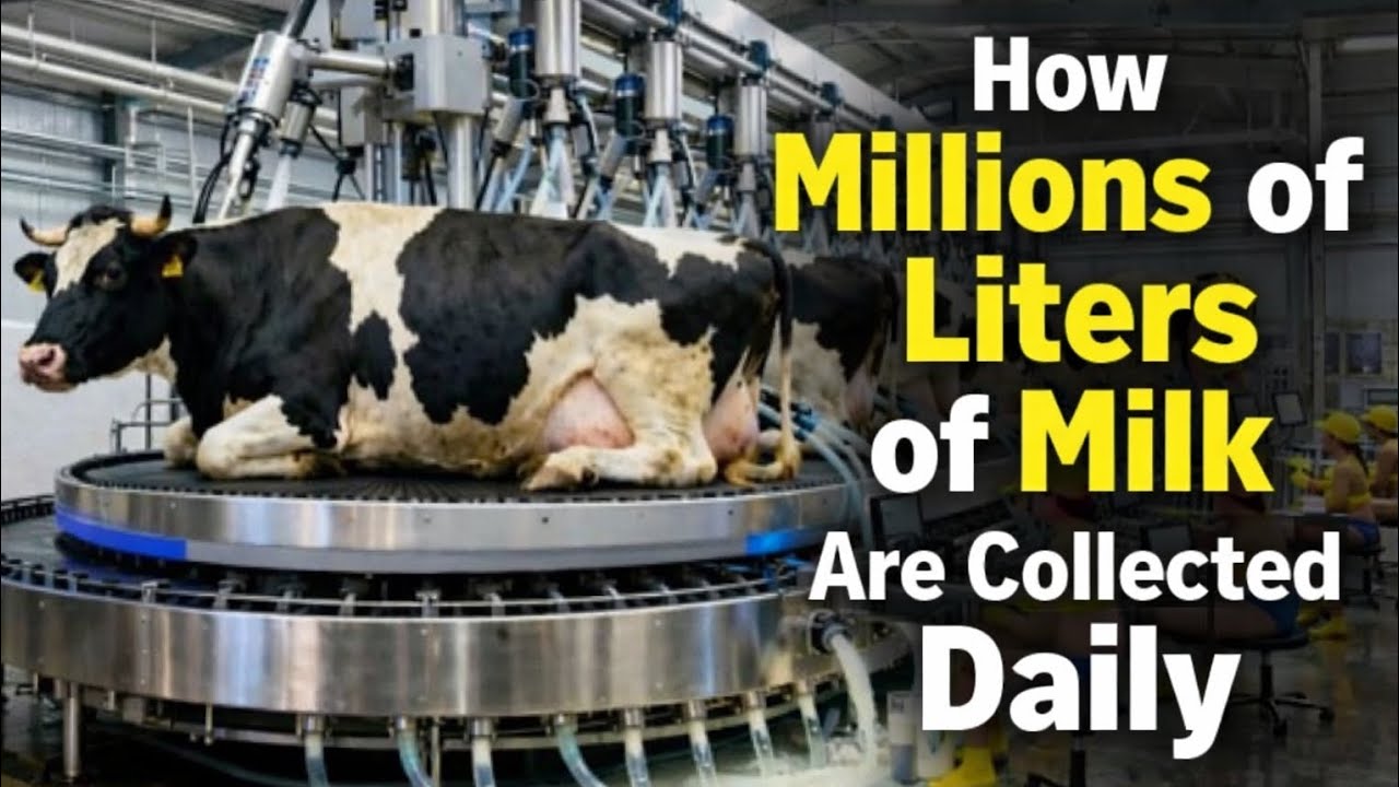 Inside Mega Dairy Farms: How Millions of Liters of Milk Are Collected Daily