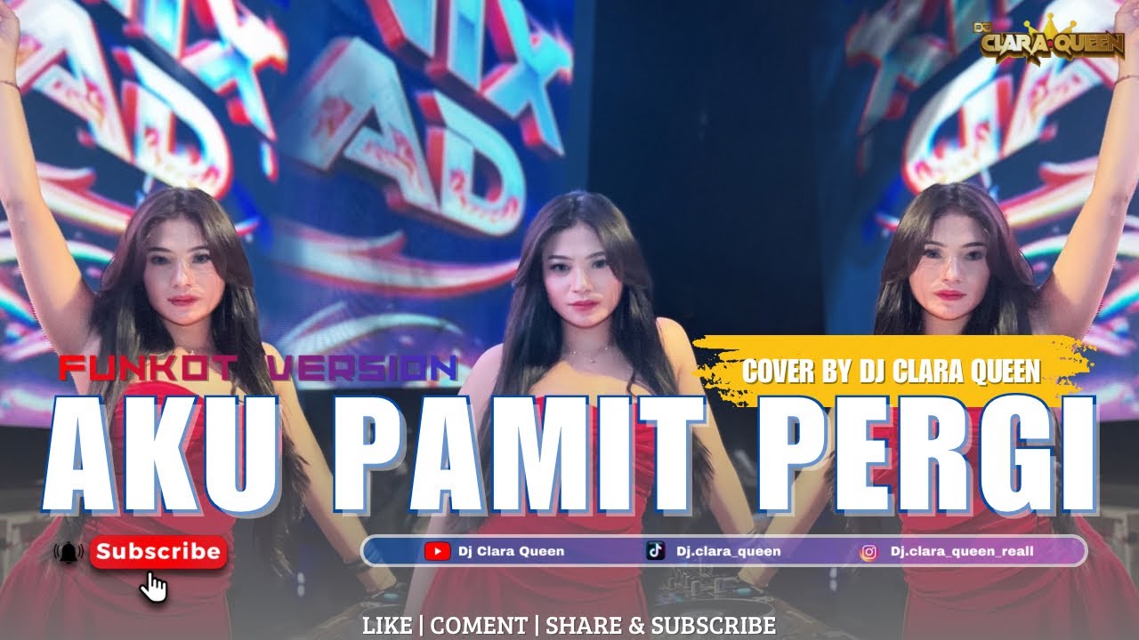 FUNKOT VIRAL 2025 | AKU PAMIT PERGI | COVER BY DJ CLARA QUEEN #dj #funkot #djremix #djviral 