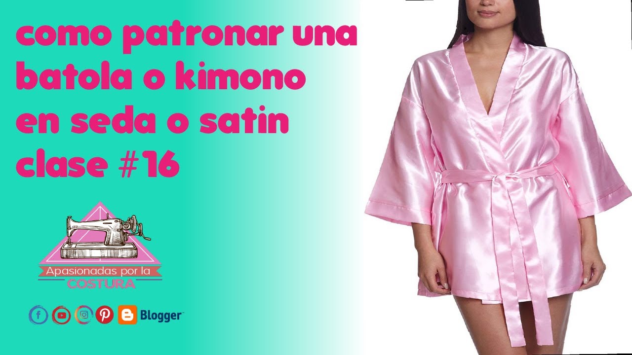 como hacer una levantadora o kimono en (seda o satin)(PATRONAJE)
