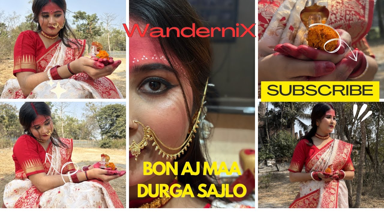 BON ajke MAA DURGA(parboti) sajlo SHIVRATRI er jonno❤️🌸