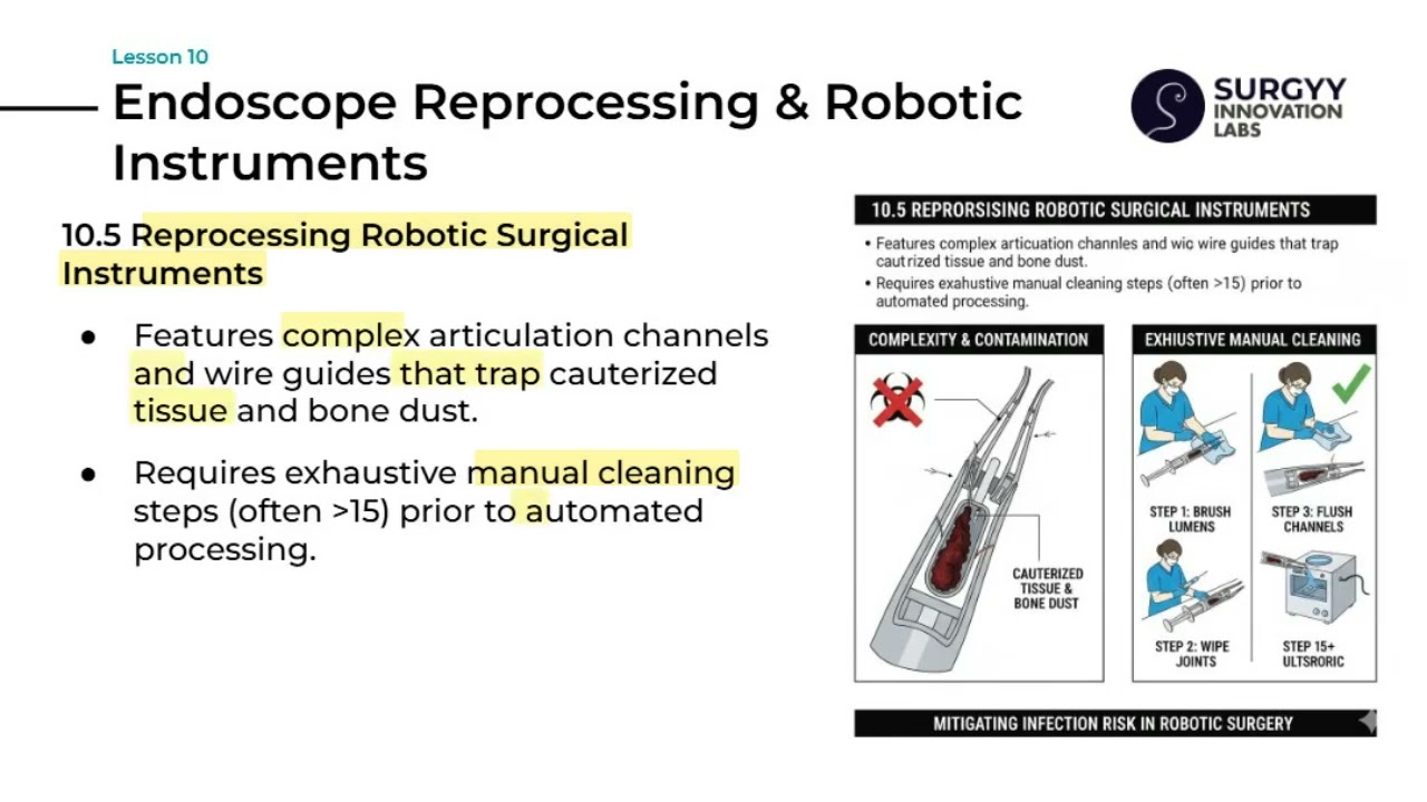 Lesson 10 | Endoscope Reprocessing  | Sterilization, CSSD Basics & Instrument Handling