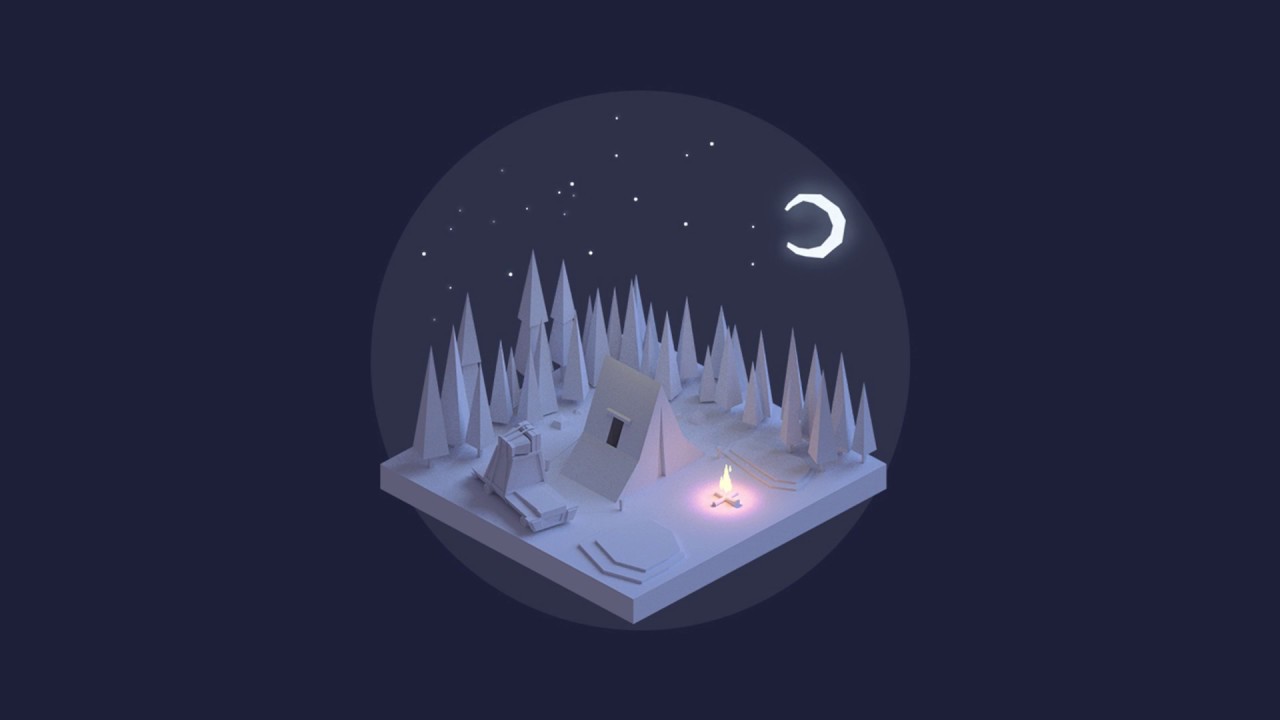Lowpoly Camp Timelapse | MChahin