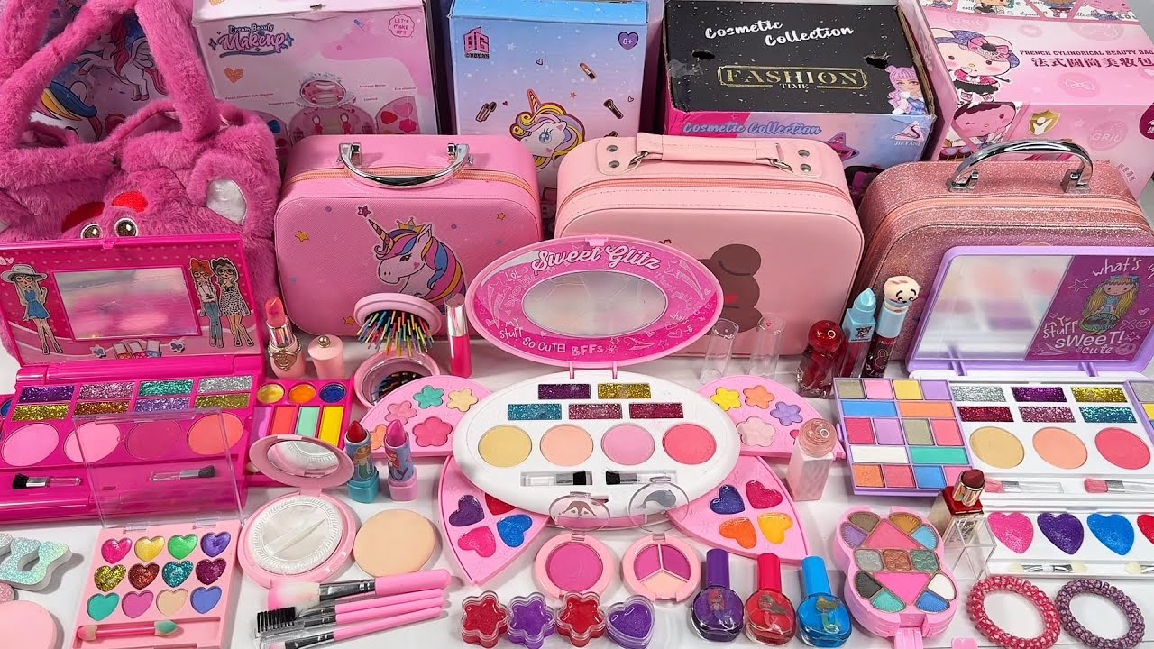15 Minutes Satisfying with Unboxing Pink Toys, Makeup Toys, Makeup Playset, Toys Review| ASMR
