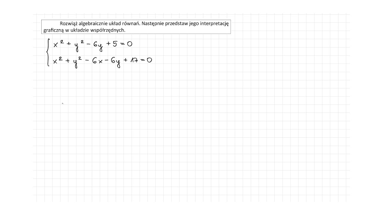 [6.71/s.188/ZR2OE] Rozwiąż algebraicznie układ równań. Następnie przedstaw jego interpretację
