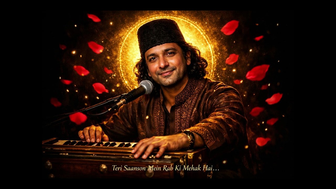 Teri Saanson Mein Rab Ki Mehak Hai | Most Beautiful Sufi Qawwali | #hindisong #viral #video