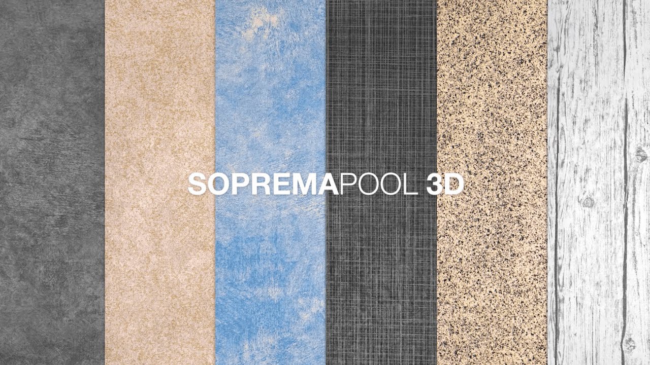 SOPREMAPOOL 3D – reinforced membranes with texture for your pool inspired by nature