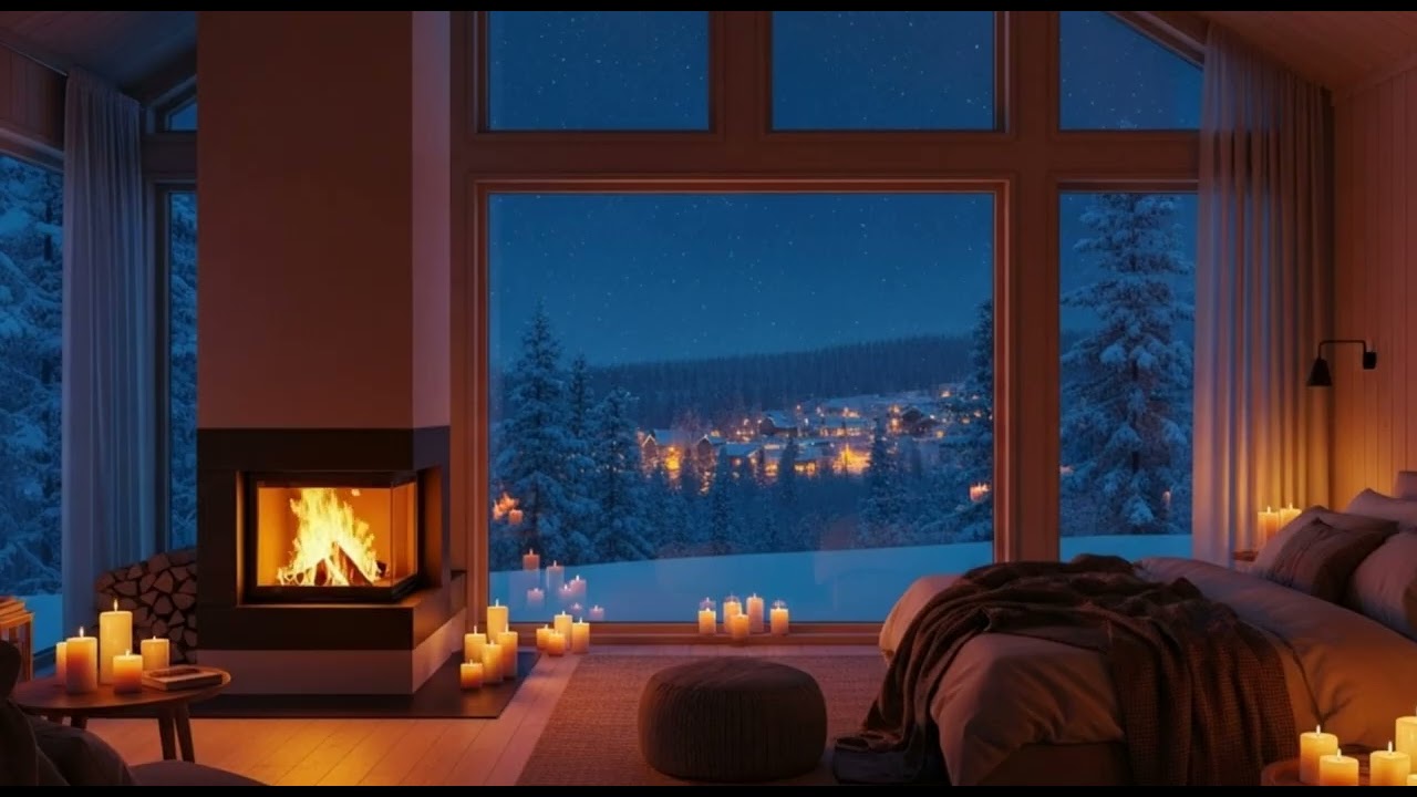 Cozy Fireplace Ambience 🔥 Gentle Fire Sounds for Sleep and Calm