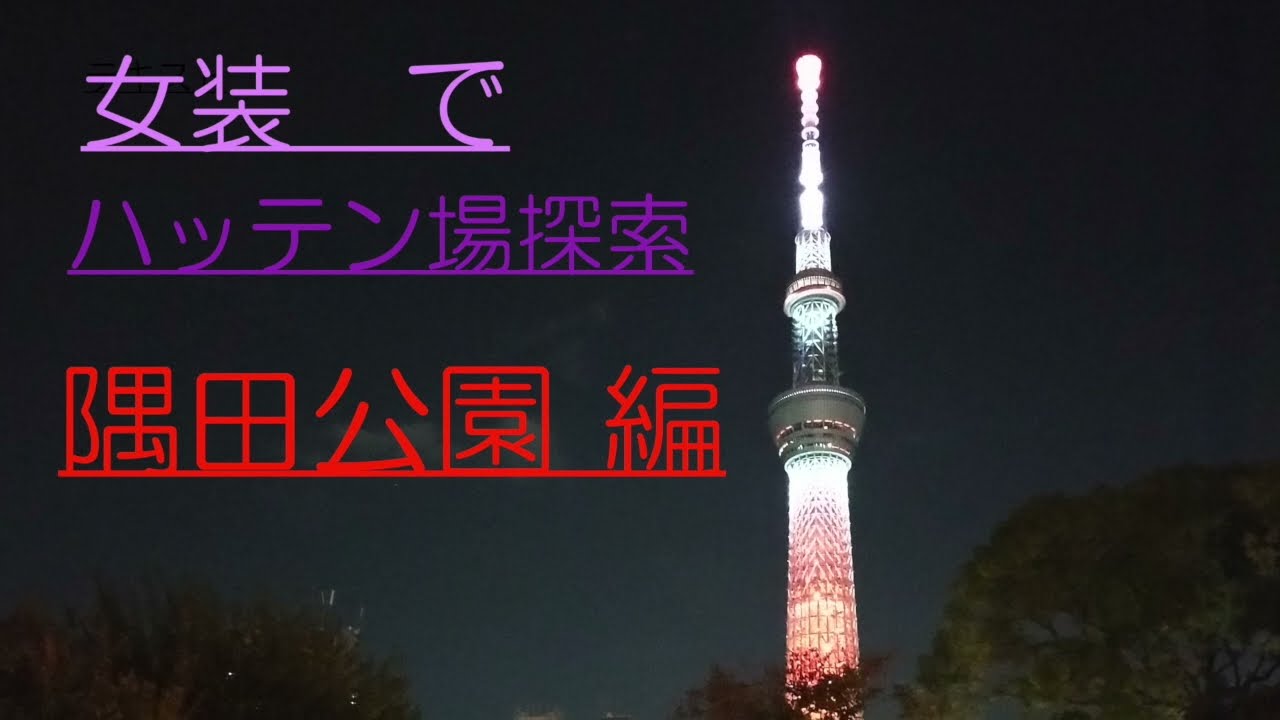 CROSSDRESSER RINA исследование участка застройки Tokyo Sumida Park ред. [Русские субтитры]