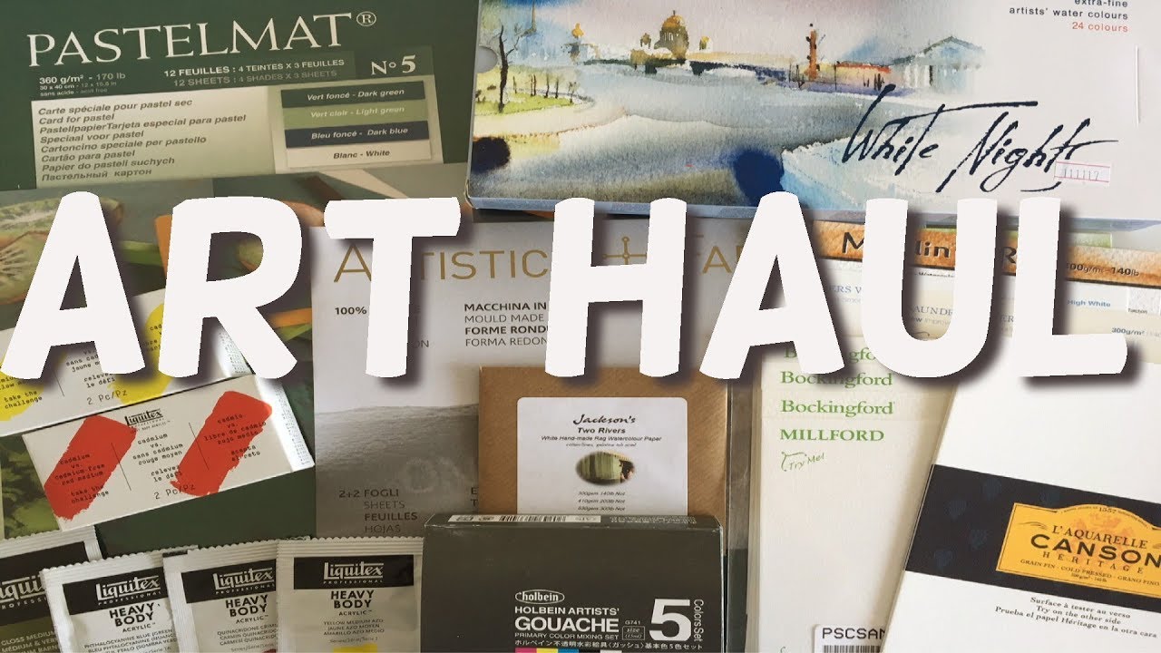 Unboxing art supplies haul
