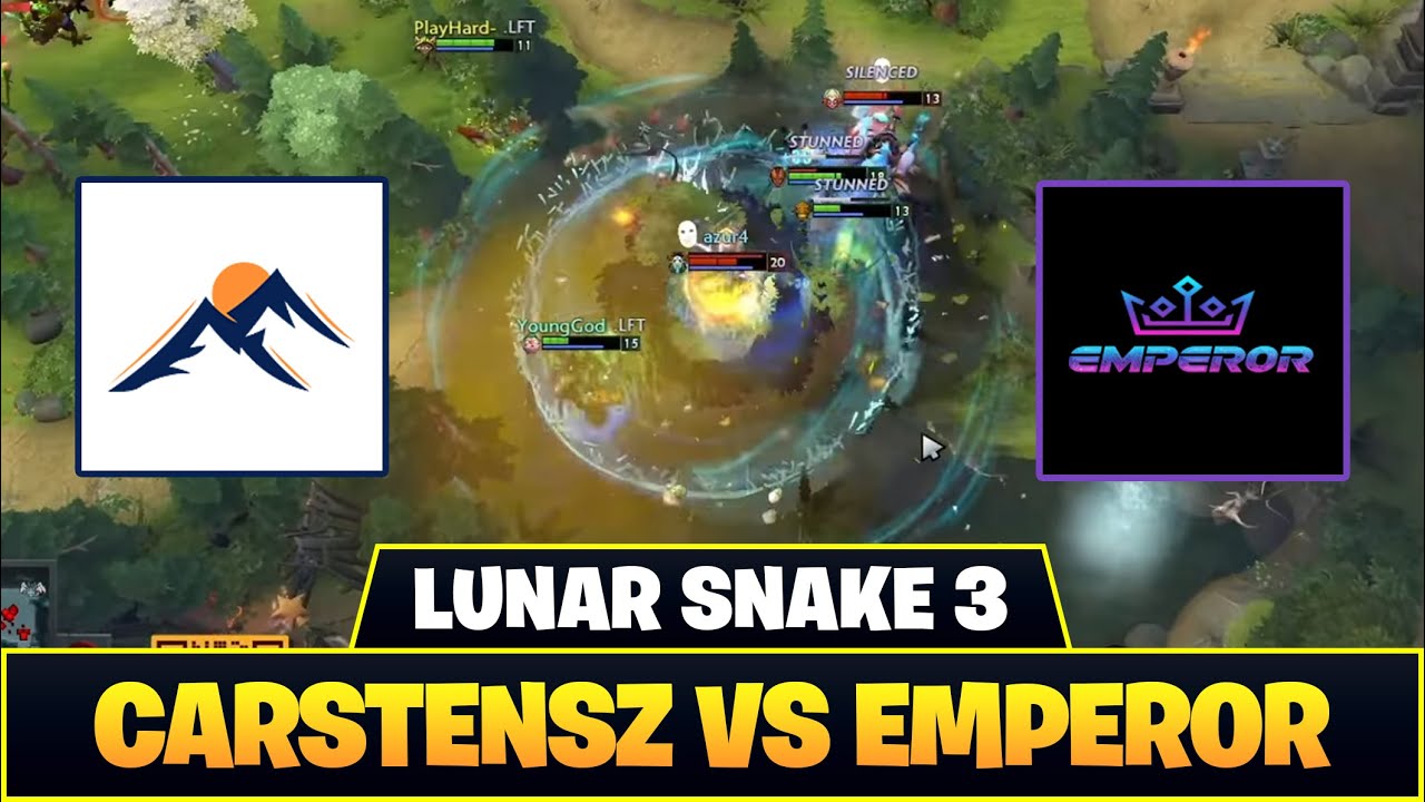 [ID] RUSMAN & AZUR4 SHOW!! DAYA HUSKAR YEE!! CARSTENSZ VS EMPEROR LUNAR SNAKE 3 - DOTA 2 HIGHLIGHTS