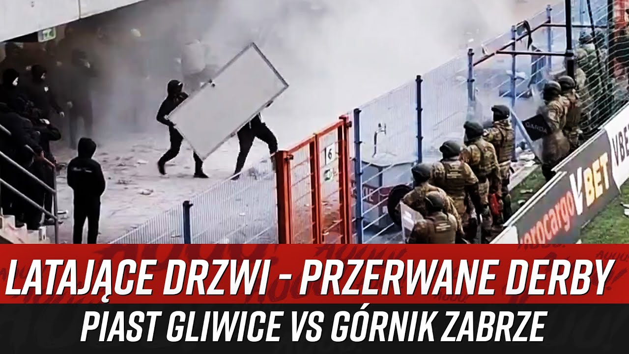 Latające drzwi - przerwane derby Piast Gliwice vs Górnik Zabrze (17.05.2025)