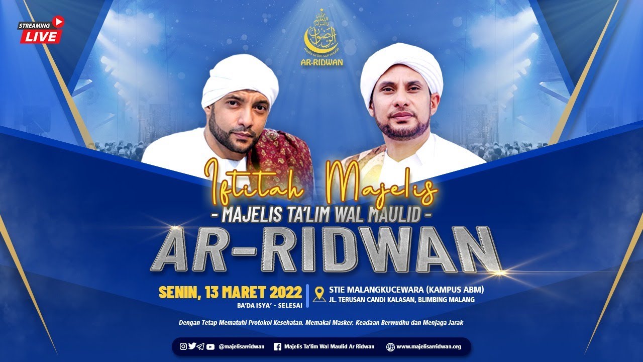 LIVE | Majelis Ta'lim Wal Maulid Ar-Ridwan dari Kampus ABM Kota Malang