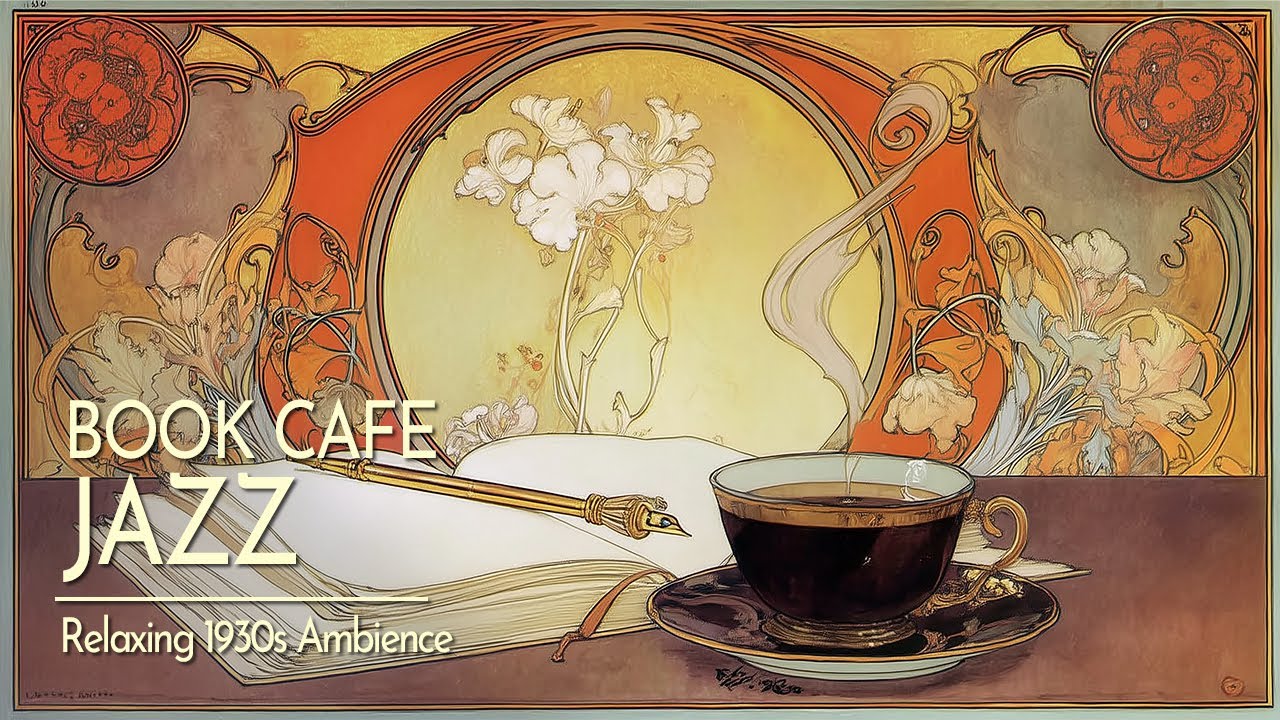 Book Cafe Jazz ☕ Relaxing 1930s Paris Ambience for Study, Reading & Focus [Dark Academia] Vol. 12