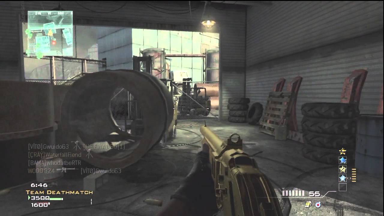 Gold Model 1887 - MW3 TDM Gameplay 42 - 9 Damage Proficiency