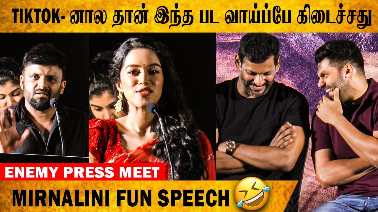 Enemy Press meet - ல் உண்மையை உடைத்த Mirnalini | Vishal | Arya | Enemy Movie Press Meet | Big Bro