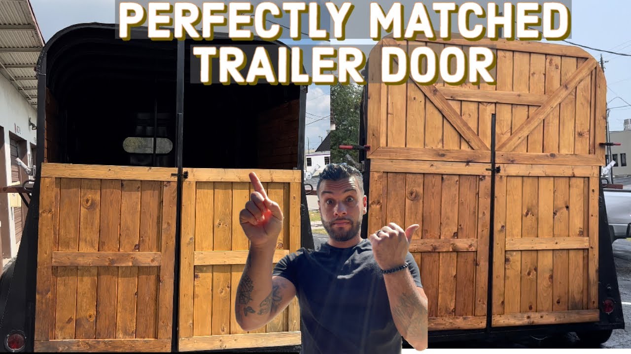 How I built a enclosed trailer door - woodworking