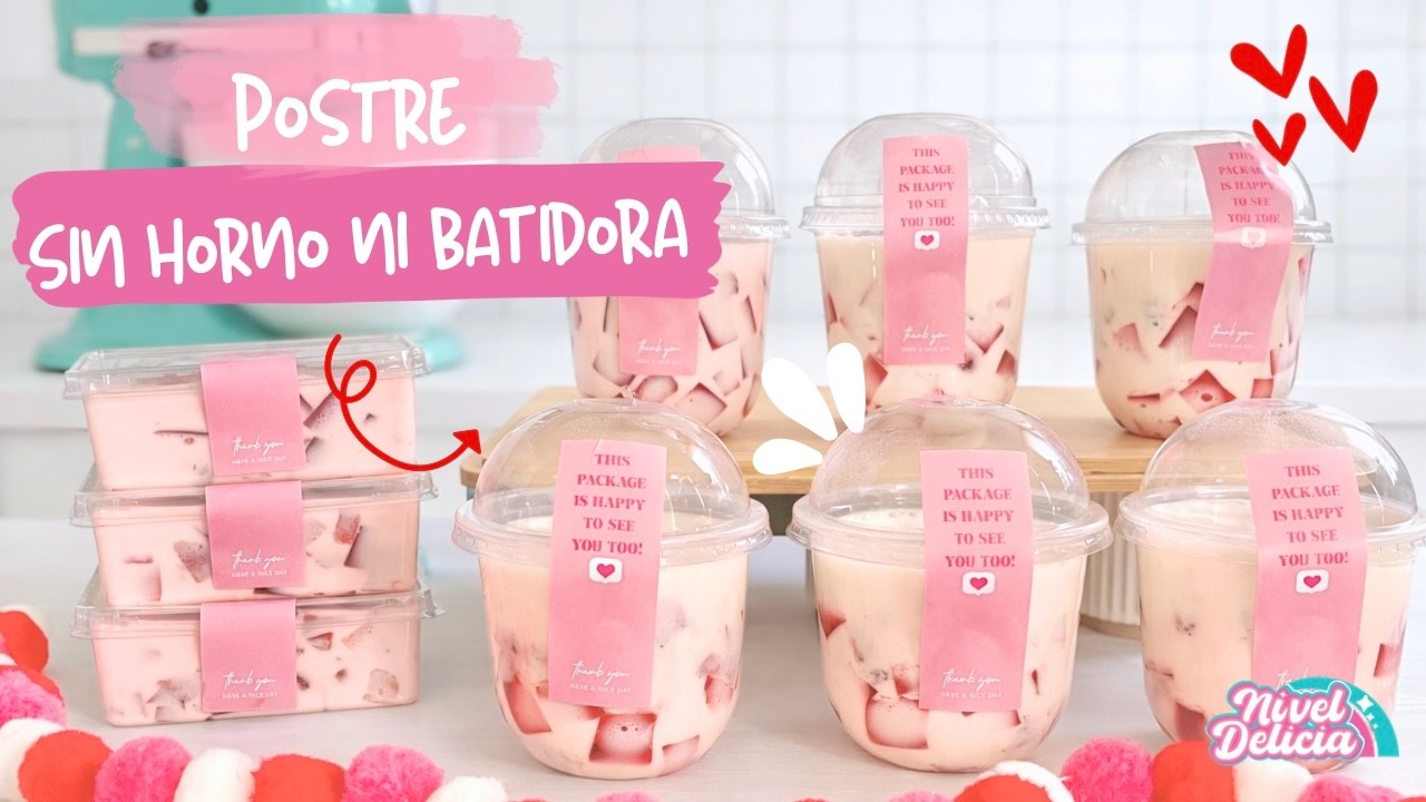 Рецепт десерта без выпечки на продажу 🍓 Клубнично-сливочный десерт для домашнего бизнеса ко Дню свят