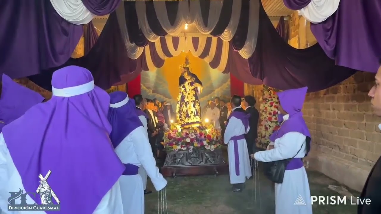 Procesión por 1er Aniversario de Consagración de Jesús de la Dulce Mirada yVirgendeDoloresenSumpango